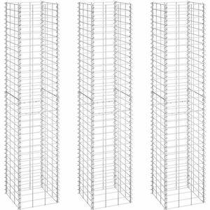 vidaXL Schanskorven VidaXL Schanskorf plantenbakken 3 st verhoogd 30x30x150 cm ijzer