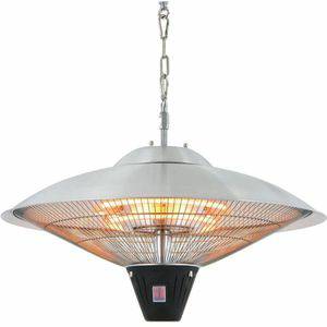 Terrasverwarming Sunred Sunred Hangende Verwarmer Sirius 2100W Halogeen Zilver CE09