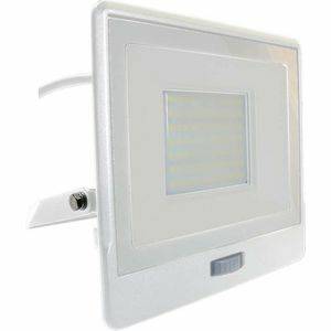 V-TAC Schijnwerpers V TAC VT 158S 1 W LED Schijnwerpers met PIR Sensor Samsung IP65 Wit 50W 4000 Lumen 6500K 5 Jaar