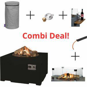 Happy Cocooning Pakket Cocoon Table Vierkant Zwart Combi Deal Terrasverwarming Happy Cocooning