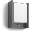 Philips Arbour buitenwandlamp warmwit licht met sensor breed Wandbuitenlampen Philips