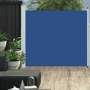 vidaXL VidaXL Tuinscherm uittrekbaar 170x300 cm blauw Tuinschermen