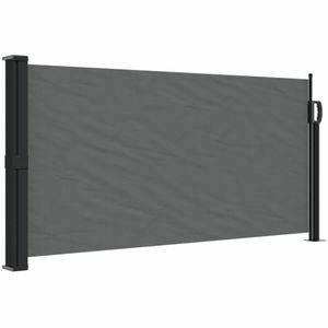 VidaXL Windscherm uittrekbaar 100x300 cm antracietkleurig Tuinschermen vidaXL